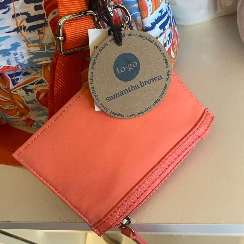 Bnwt Samantha Brown To Go Nylon Multi Color Cross… - image 4